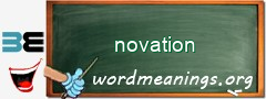 WordMeaning blackboard for novation